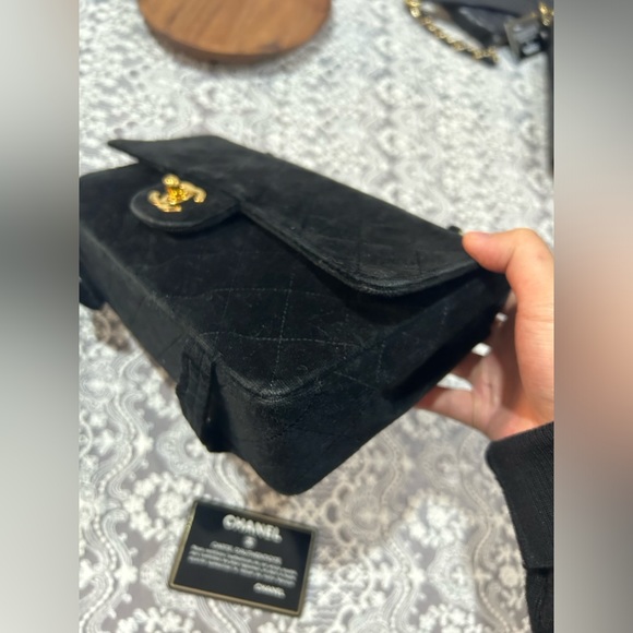 Chanel Vintage Suede CF Flap Bag - Picture 3 of 8